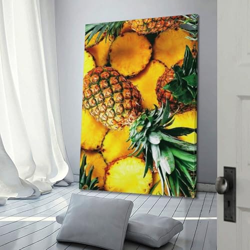Tranches d'ananas ZHOUKEG Fruit Golden objet design mural suspendre - 3