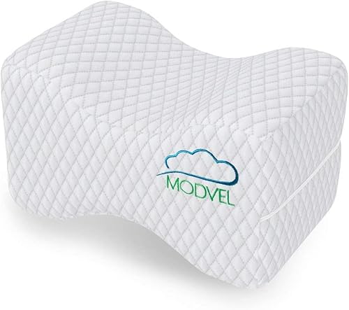 Modvel Orthopedic Knee Pillow | Memory Foam Cushion For Hip, Sciatica & Lower Back Pain Relief | Provides Support & Comfort (Mv-104) (White) #TOP6