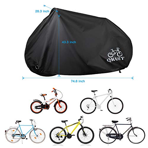 QKURT Copertura Bici, 210D Nylon Copertura per