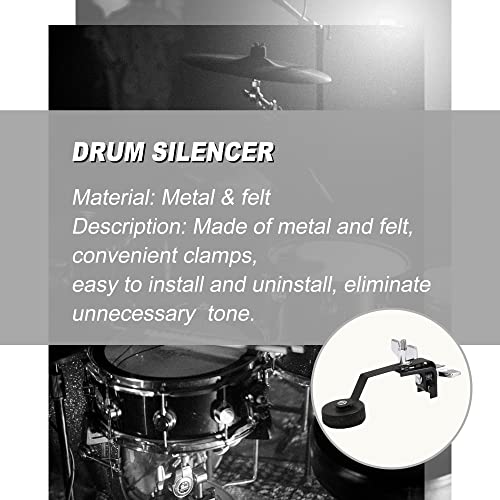 Emptty 2Pcs Drum Mute Silencer Tone Control For Vintage Snares Accessories #TOP1