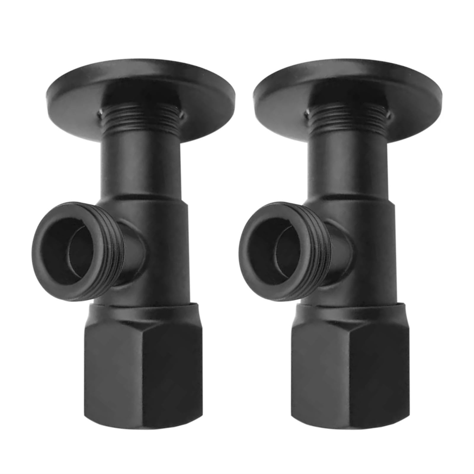 Válvula angular de acero inoxidable para agua caliente y fría en lavabos de hogar