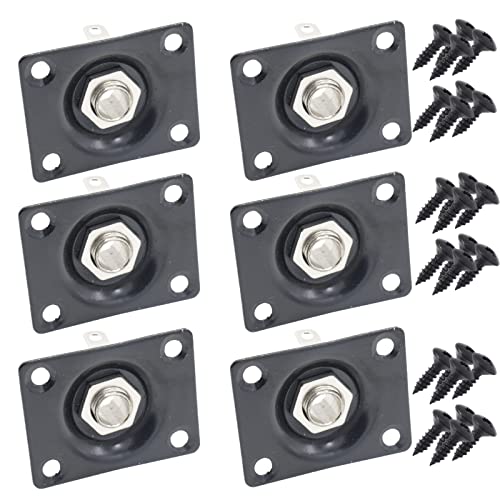 6pcs Square Guitar Input and Output Jack Set