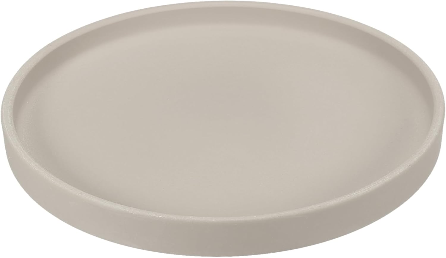 PATIKIL 8.9 Inch Round Ceramic Plant Saucer, Plant Saucer Tray Flower Planter Drip Tray for Indoors Outdoors Patio Balcony, Gray