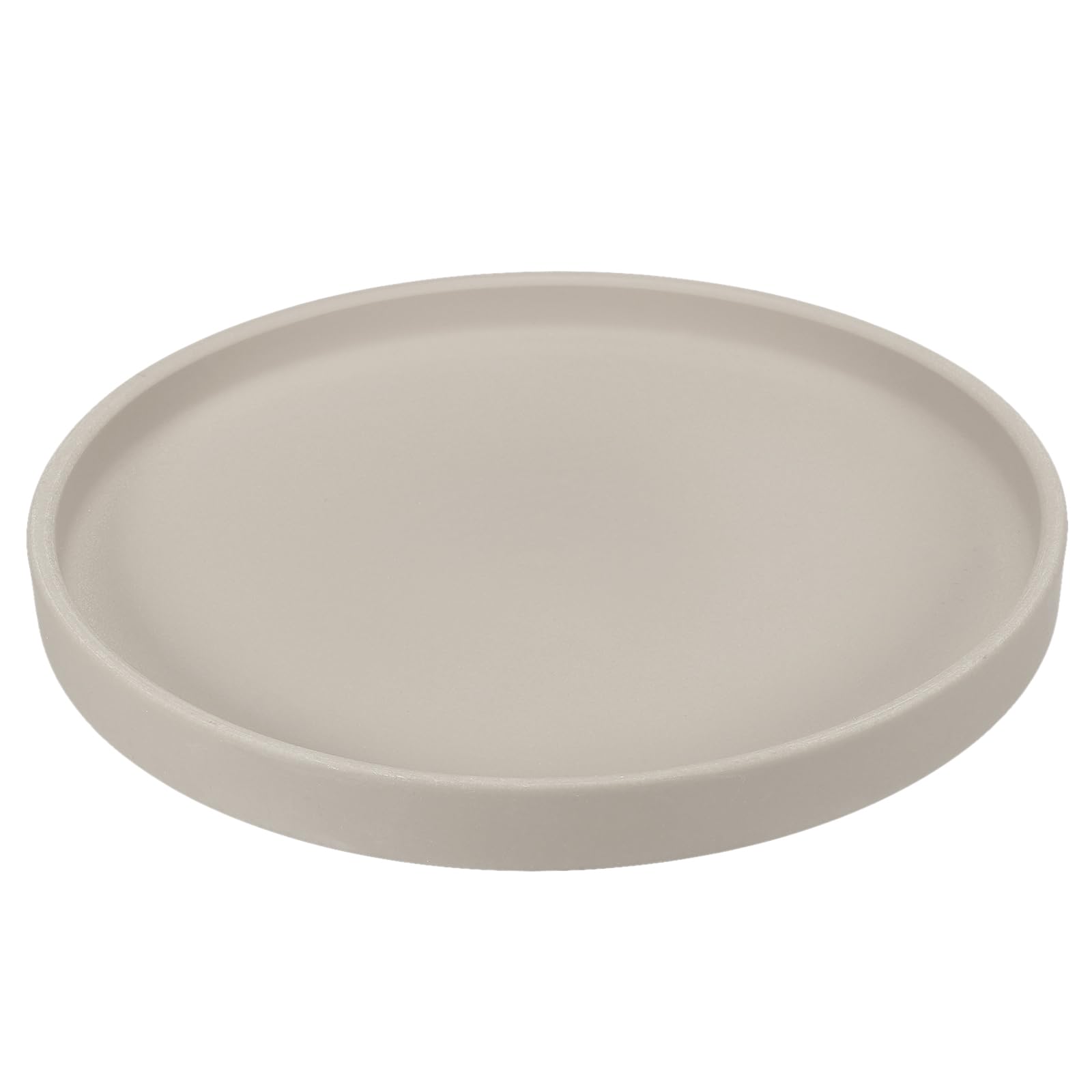 PATIKIL 8.9 Inch Round Ceramic Plant Saucer, Plant Saucer Tray Flower Planter Drip Tray for Indoors Outdoors Patio Balcony Gray