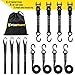 Stay There Ratchet Tie Down Straps 1'' x15', Ratchet Straps with S Hook - 1760lb Break Strength for Securing Motorcycle, Kayak, Truck with Rubber Handles, A Sturdy Bonus Bag & 4 Soft Loops Included