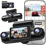 REDTIGER 4 Channel 360° View Dash Cam, Dual STARVIS 2, 2.5K*2+1080P*2 Dashcam Front and Rear Inside Left Right, 5.8GHz WiFi, Included 128GB Card, 8 IR Lights Night Vision, 4 Adjustable Lenses (VP40) | 4 Adjustable Lenses, 5.8GHz WiFi, 2.5K*2+1080P*2