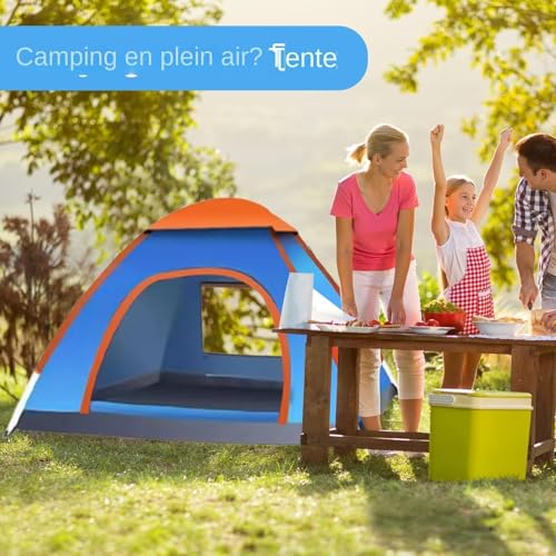 Carpa automática pop-up para camping familiar 200x150x110 cm miniatura 5