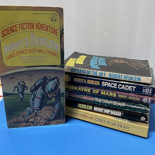 Robert A. Heinlein - Heinlein Juveniles Lot of 7 Have Spacesuit Will Travel, Orphans of the Sky and More