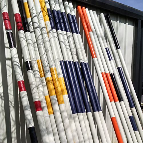 Platinum Jumps 10ft Bundle/3 Center Colored Round Rails White/Purple/White