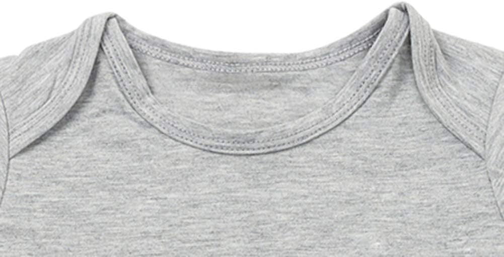 G-Amber Baby Boys Girls Romper Bodysuit Infant Funny Letter long Sleeves Jumpsuit Outfit 0-18Months - Image 4