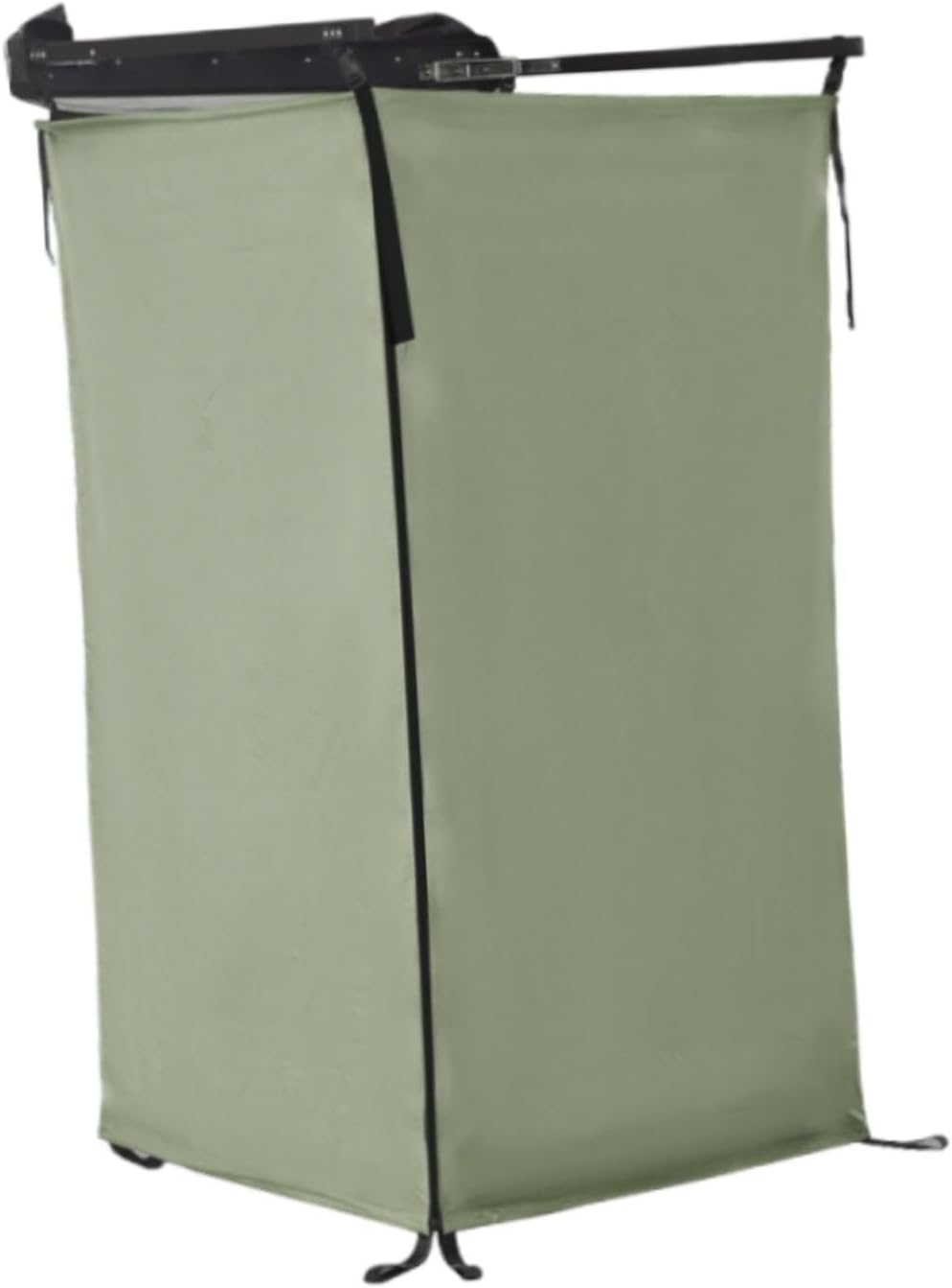 Vehicle Side Shower Tent Privacy Shelter for Van Camping, Outdoor Changing Dressing Room, Water-Resistant, Compact Foldable- Dark Green