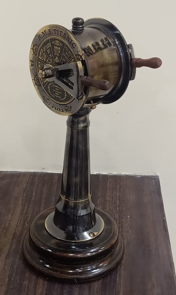 Antique Brass Ship's Engine Order Telegraph Nautical Collectible Decorative Telegraph