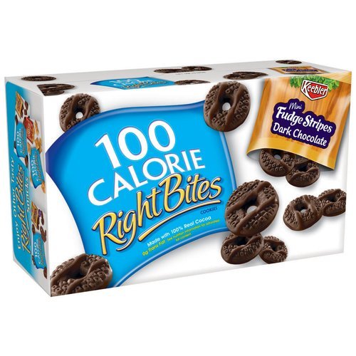 Keebler 100 Calorie Right Bites Mini Fudge Stripes Dark