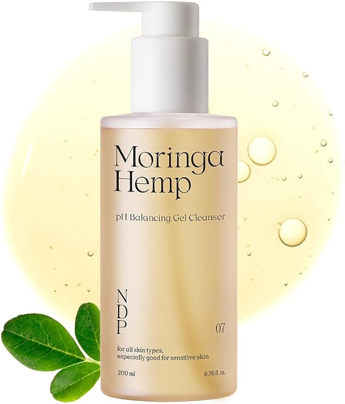 NATURAL DERMA PROJECT NDP Moringa Hemp Gel Cleanser Gel de Limpeza Facial 200 mL