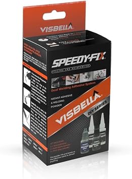 Visbella Instant Strong Glue Plastic Repair Adhesive Waterproof Speed Fix for Metal Surfaces & Plastic Adhesive Component