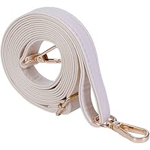1pc Adjustable Shoulder Crossbody Straps 30-55inch PU Leather Bag Strap with Gold Clasps for Replacement Accessories Beige