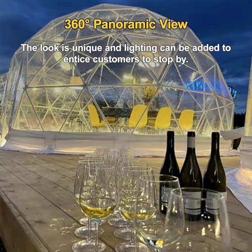 Carpa esférica transparente para camping 3.6 m diámetro miniatura 6