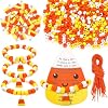 UPINS 30 Sets Halloween Candy Corn Beads Craft Religious Halloween Beads Wristband DIY Craft for Church Activity Sunday Party Supplies #4