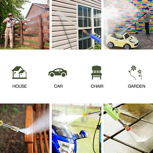 Suyncll 3800 PSI 2.8GPM Electric Pressure Washer Electric Power Washer with Soap Bottle (Green)