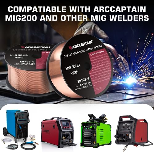 ARCCAPTAIN MIG Welding Wire ER70S-6 .035" 2LB x 1 by ARCCAPTAIN - Used condition - Image 8