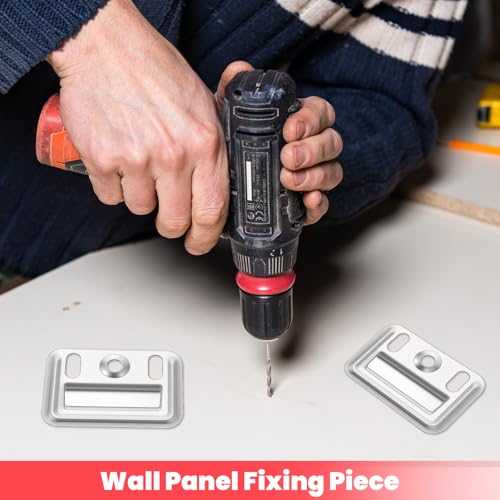 Image of 300 pcs Stainless Steel Z-Clips - Wall Panel Fixing Piece, Clamp | (1.73 inch /44mmx1.22 inch /31mm) for Integrated Wall Panels, Heavy Duty Walls Panel Buckle for Toilet Seats & Furniture Mounting