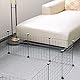 ALLISANDRO Verstellbares Laufgitter DIY Laufstall Welpenauslauf mit Tür für Kleintiere und Meerschweinchen Rabbit Bunny Guinea Pig Playpen individuell zusammenbaubar, schwarz [35x35cm X12 Panels]