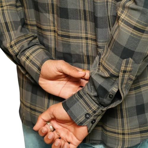 Image of RuggedNap Checked Cotton Shirt for Men | Premium Casual Plaid Shirt, Soft Breathable Everyday Wear