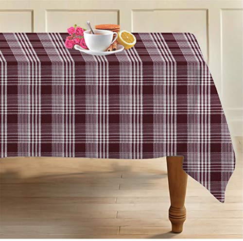Image of AIRWILL, 100% Cotton Self Designed 4 Seater Table Cloth, Pack of 1 pc.