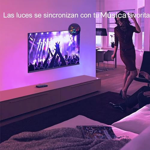 LED Strip Lights for TV, USB TV Backlight Kit with Remote, APP Control Sync to Music, 5050 RGB Smart LED Bias Lighting for HDTV (2m for 32"-42" TV) - Image 6