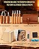 Wood Carving Kit Whittling Kit: Deluxe Wood Carving Tools Knife Set with Leather Case - Woodworking Hobby Kit for Beginners Adults Kids - DIY Art Craft Gift for Men Teens #1
