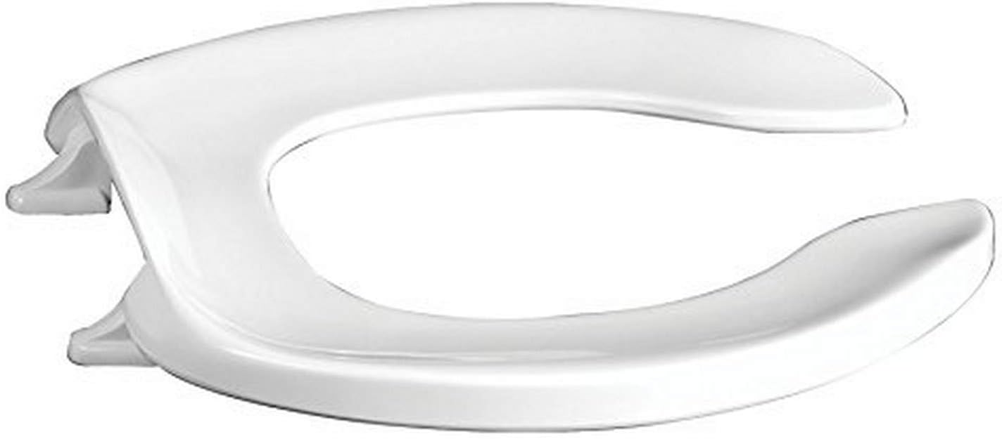 Centoco 300CCSS-001 Plastic Round Toilet Seat with Open Front, White