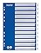 Produktbild Leitz Register für A4, Deckblatt aus Karton und Trennblätter aus Kunststoff, Taben mit Monatsdruck Jan-Dez, Blau/Weiß, 12546001