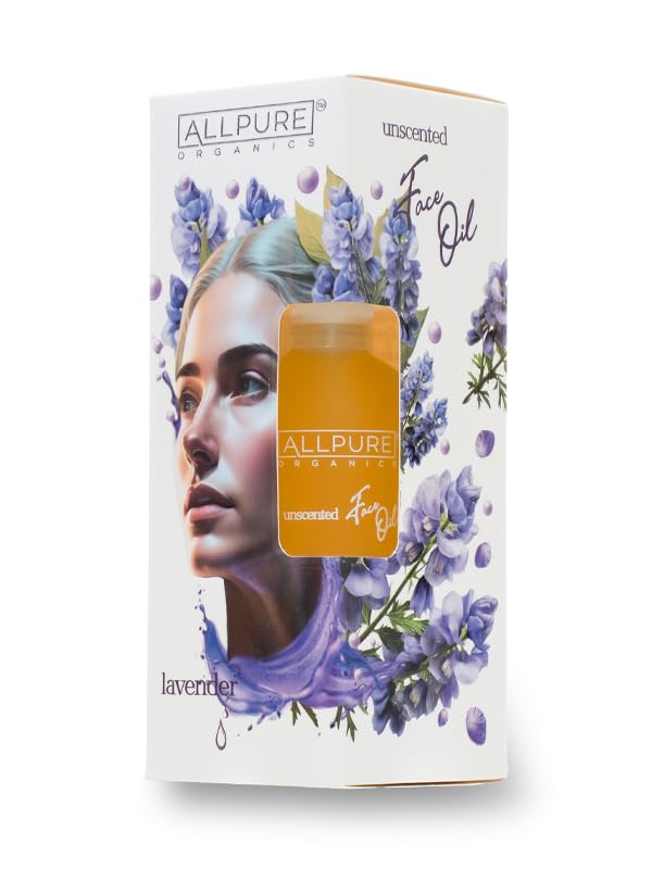 ALLPURE Organik Lavanta Yüz Bakım Yağı, Besleyici ve Onarıcı, Leke ve Akne Karşıtı, 100 ml