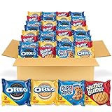 OREO Original, OREO Golden, CHIPS AHOY! & Nutter Butter Cookie Snacks Variety Pack, 56 Snack Packs (2 Cookies Per Pack)