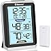 GEEVON Termometro digitale senza fili per interni ed esterni, misuratore di temperatura con tempo, sensore di umidità di temperatura di 60 m