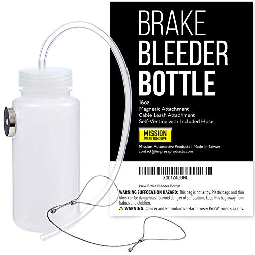 image for Mission Automotive Brake Bleeder Kit - 16 Oz, White - Brake Fluid Blee
