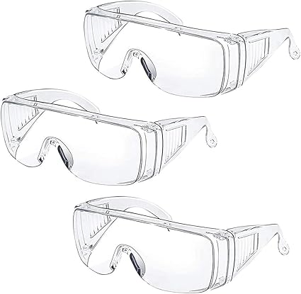 Lunettes De Sécurité Clear Lunettes De Protection Anti-Brouillard Lunettes  Anti-Brouillard pour Accessoires De Travail 3pcs : Amazon.fr: Bricolage