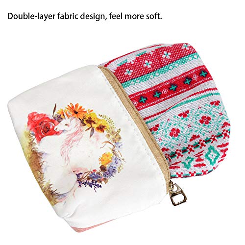 Women And Girls Cute Fashion Coin Purse Wallet Bag Change Pouch Key Holder (Unicorn White Horse) #TOP4