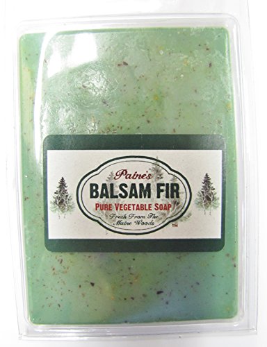 Paine's Balsam Fir Pure Vegetable Soap 6 oz bar Maine made exfoliates natural