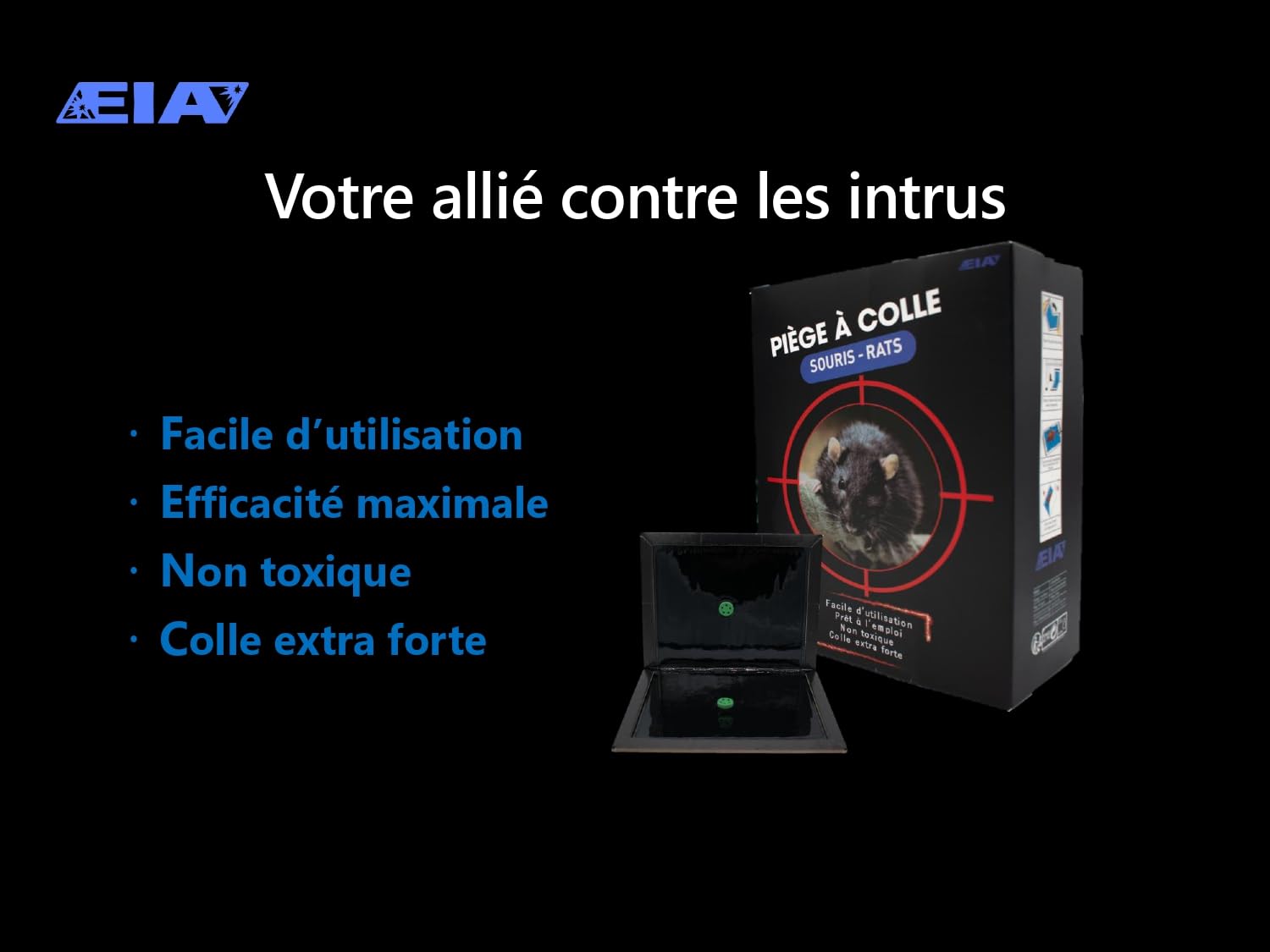 Piège à Souris Collant sans Poison - Plaque Glue Ultra Forte pour Maison, Restaurant, Commerce - Piège Anti rongeurs, Insectes - Produit Anti Souris Efficace - Lot de 5