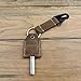 handmade Keychain leather Protective Key Case Cover key fob protector Key Holder Small Home Storage Bag Key Ring Pouch (Small-brown)