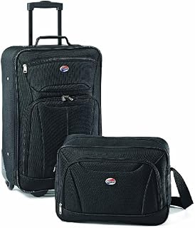 American Tourister Fieldbrook II Softside Upright Luggage Set, Black