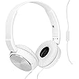 Sony MDR-ZX310AP On-Ear Overhead Wired Headphones with Microphone, Swivel Fold, 3.5mm Headphone Jack - Metallic White