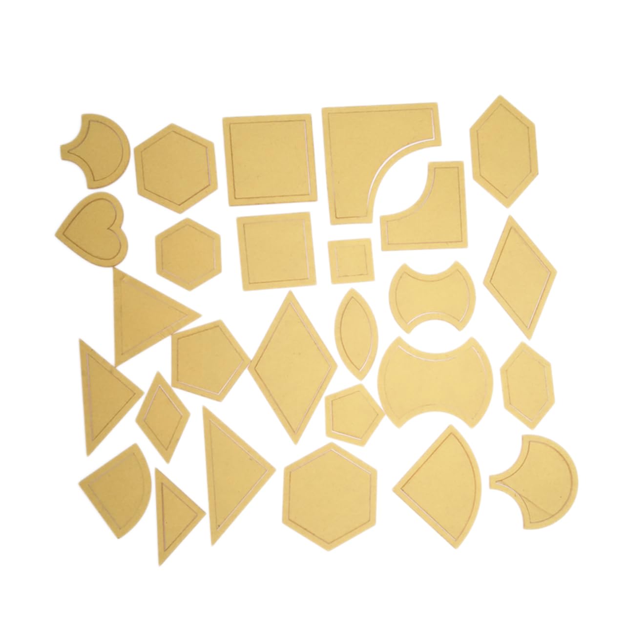 Ciieeo 81piezas Plantilla De Acolchado Transparente Para Manualidades Herramienta De Costura y Patchwork Accesorios Profesionales Para Bordado y Pintura
