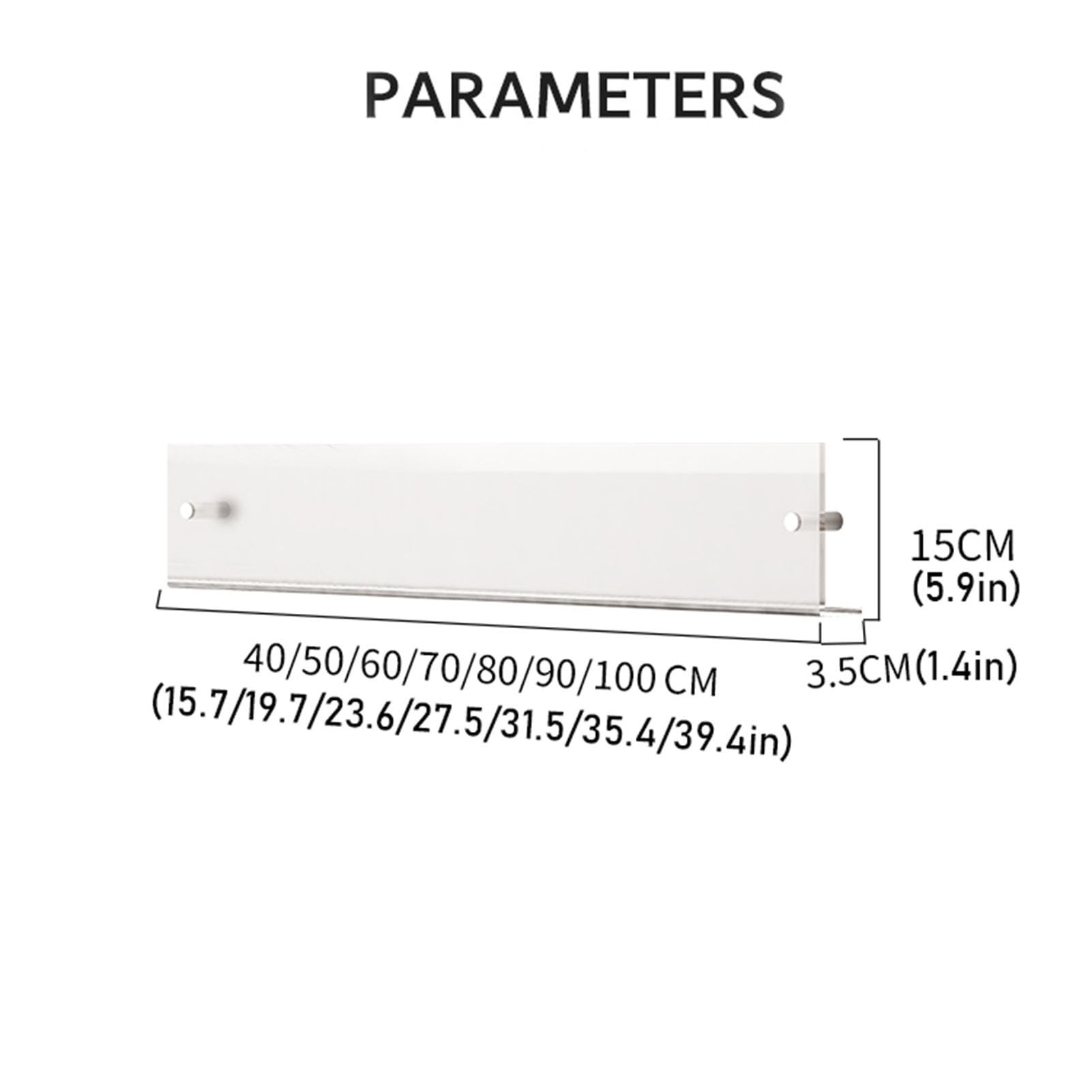 Supporto da Parete in Acrilico per brochure, Porta riviste, libreria Galleggiante, Decorazione da Parete, espositore per Letteratura, portaoggetti per casa, Soggiorno, Ufficio, Trasparente -