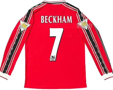 新品　ベッカム　マンチェスターユナイテッド 98-99 ユニフォーム Mサイズ Amazon | [HALASRTB] 1998-1999年 歴史的3冠！ ベッカム ユニフォーム