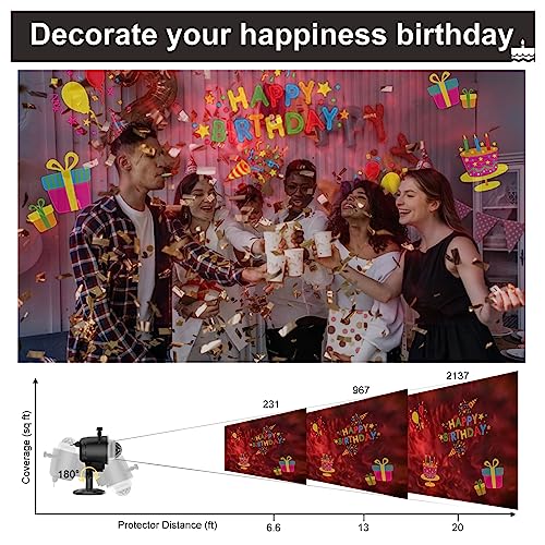 Projector Lights, 2-In-1 Moving Patterns Landscape Waterproof Outdoor Indoor Light With Remote Control For Christmas Birthday Holiday Gathering Party (16 Slides Multicolor) #TOP6