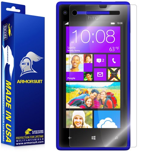 Armorsuit Militaryshield Screen Protector For Htc Windows Phone 8X - [Max Coverage] Anti-Bubble Hd Clear Film #TOP5