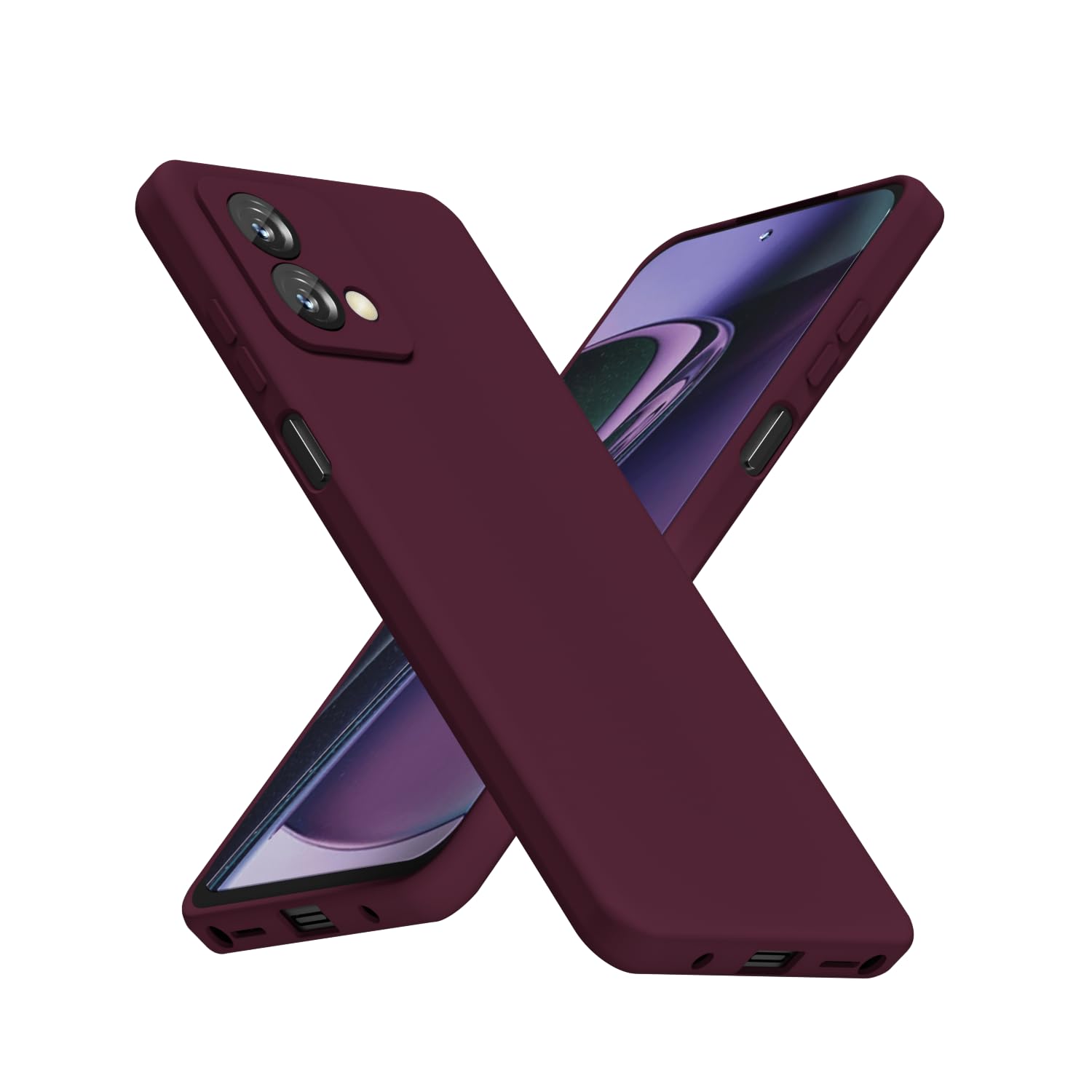 LoeoeL for Motorola Moto G Stylus 5G 2023 Phone Case Silicone, Minimalist Ultra Thin Slim Soft Rubber Gel Solid Color Matte TPU Cute Case for Women,