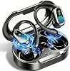 Auriculares inalámbricos, 2026 Bluetooth 5.4 deportivos, 60 horas de estéreo HiFi con graves profundos, micrófono con cancelación de ruido ENC, IP7 a prueba de agua y pantalla LED, con ganchos para entrenamiento/correr 2